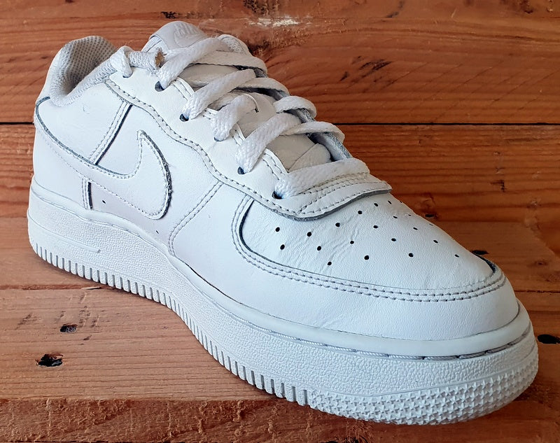 Nike Air Force 1 Low Leather Trainers UK4/US4.5Y/EU36.5 DH2920-111 Triple White