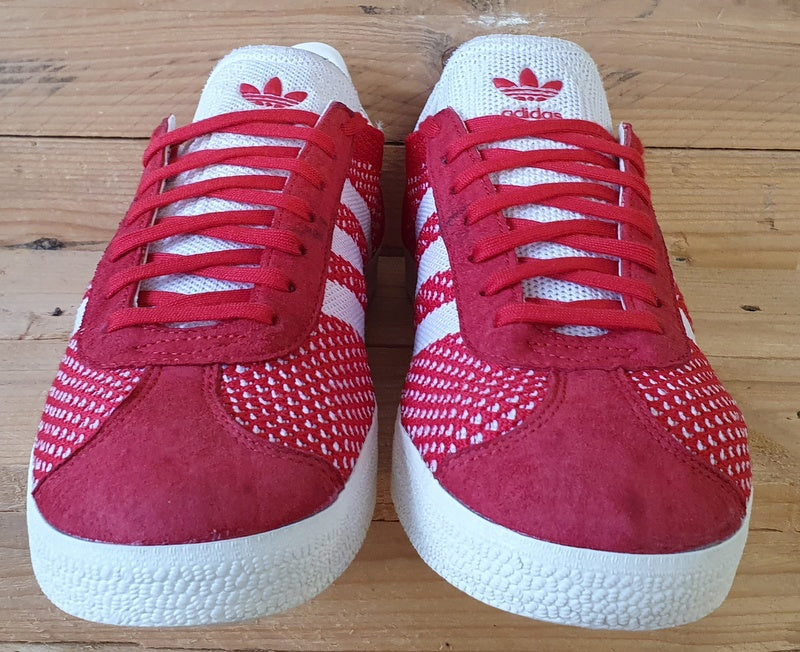 Adidas Originals Gazelle Low Primeknit Trainers UK8.5/US9/E42.5 BB5247 Scarlet