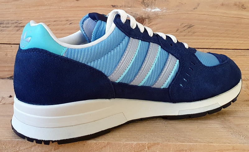 Adidas Isambard Low Textile/Suede Trainers UK7/US7.5/E40.5 GW5386 Blue/Silver