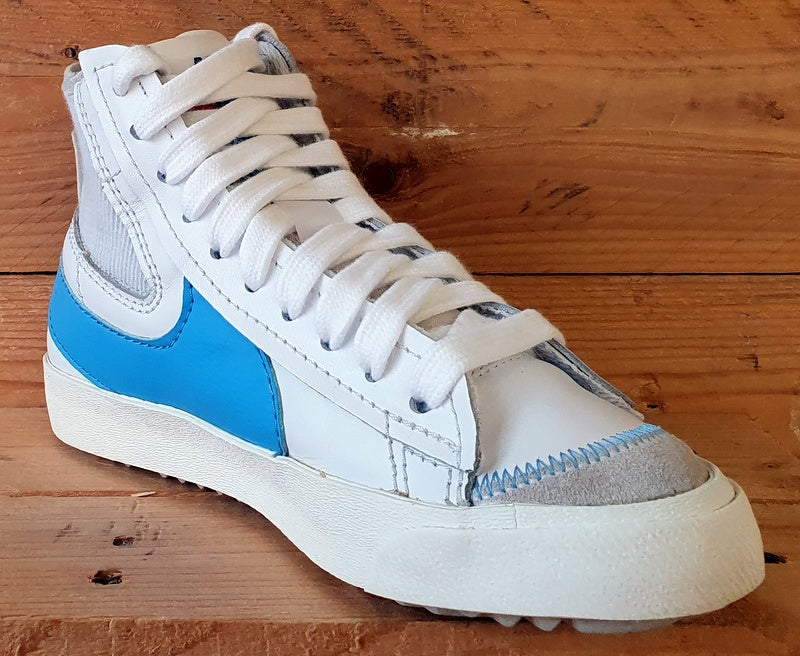 Nike Blazer 77 Jumbo Mid Leather Trainers UK6/US7/EU40 DD3111-103 White/Blue