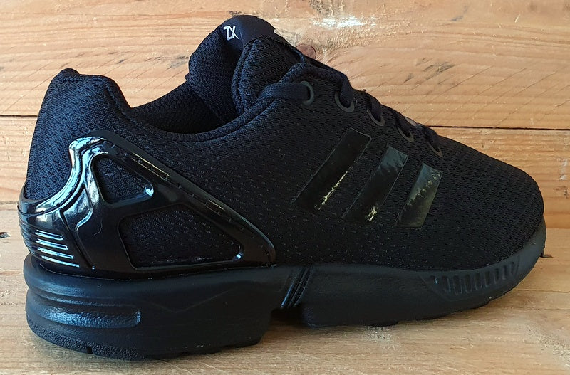 Adidas Originals ZX Flux Low Textile Trainers UK3.5/US4/EU36 G54575 Triple Black