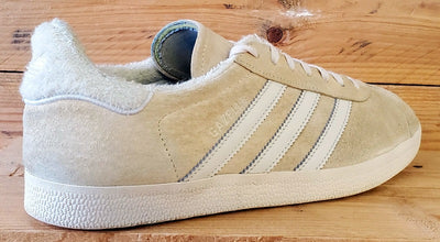 Adidas Gazelle Low Suede Trainers UK8.5/US9/EU42.5 EE5501 Ecru Tint/White