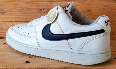 Nike Court Vision Low Leather Trainers UK7/US8/EU41 DH2987-101 White/Black