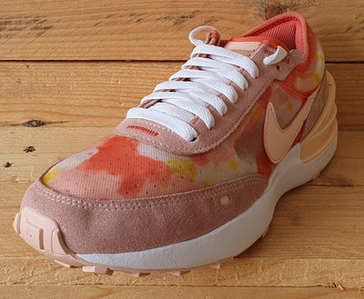 Nike Waffle One Low Textile/Suede Trainers UK5/US5.5Y/EU38 DM9477-800 Pale Coral