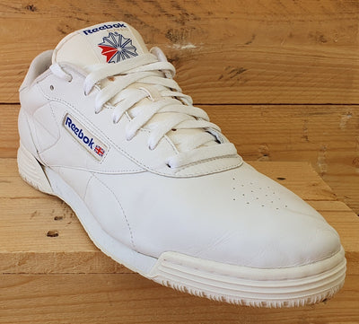 Reebok Classic Low Leather Trainers UK12/US13/EU47 2-3475 Triple White