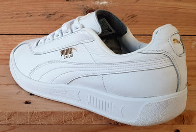 Puma Dallas Low Leather Trainers UK8/US9/EU42 364697 01 White/Gold