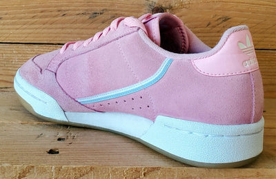 Adidas Continental 80 Low Suede Trainers UK4/US5.5/EU36.5 G27720 Pink/White/Gum