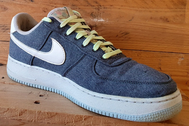 Nike Air Force 1 Low Recycled Canvas Trainers UK9.5/US10.5/E44.5 CN0866-002 Grey