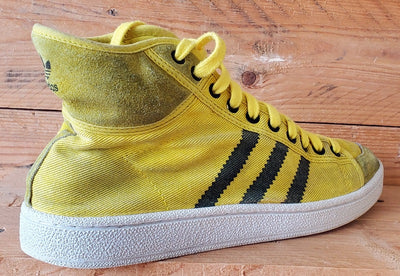 Adidas Nizza Mid Canvas Trainers UK8/US8.5/EU42 G42904 Yellow/White