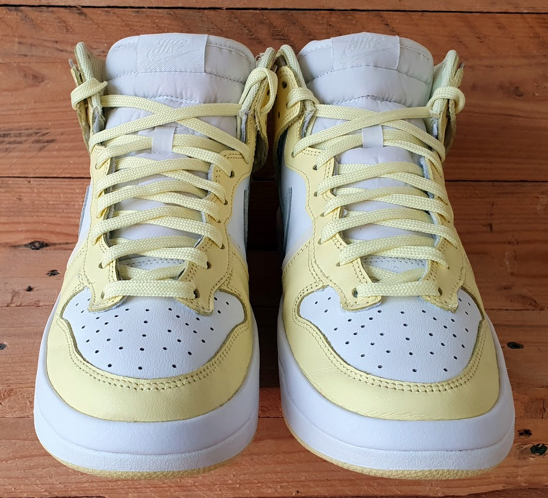 Nike Dunk High Up Rebel Leather Trainers UK5.5/US8/EU39 DH3718-105 Lemon Yellow