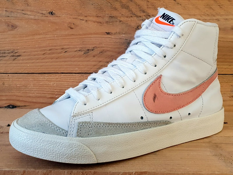 Nike Blazer 77 Mid Leather Trainers UK5/US7.5/E38.5 CZ1055-110 White Atomic Pink