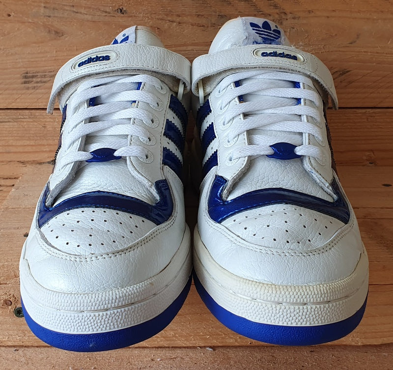 Adidas Originals Forum Low Leather Trainers UK9/US9.5/EU43 147085 White/Blue