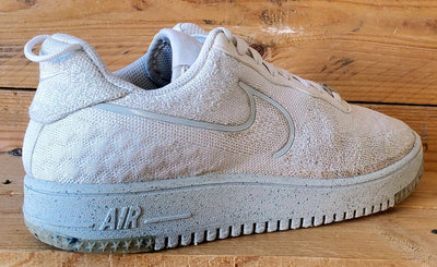 Nike Air Force 1 Crater Flyknit Trainers UK7/US8/EU41 DM0590-100 White/Platinum