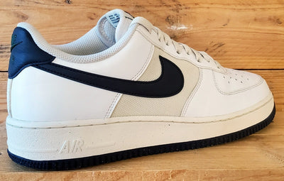 Nike Air Force 1 Low Leather Trainers UK8.5/US9.5/EU43 HF4298-100 White/Obsidian