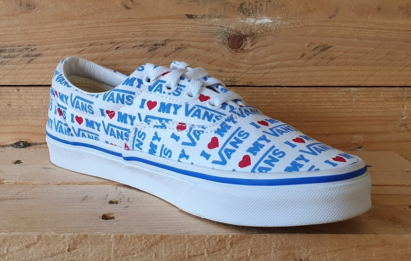 Vans Old Skool Low Canvas Trainers 721356 White/Blue/Red/Gumsole UK5/US7.5/EU38