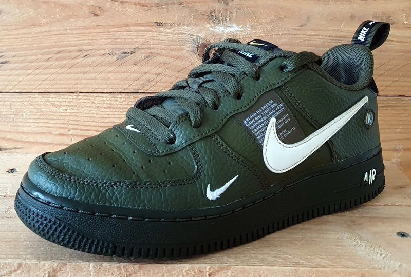 Nike Air Force 1 07 Low Leather Trainers UK5/US5.5Y/EU38 AR1708-300 Olive Khaki