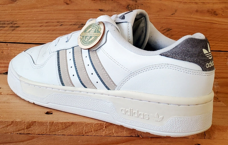 Adidas Rivalry Low Leather Trainers UK12/US12.5/EU47 IE4747 Off White/Grey