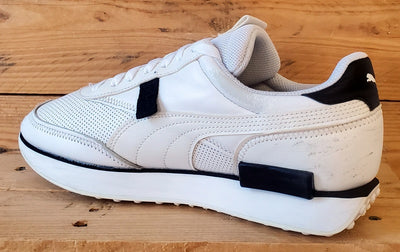 Puma Future Rider Contrast Low Leather Trainers UK8/US9/EU42 374763-01 White