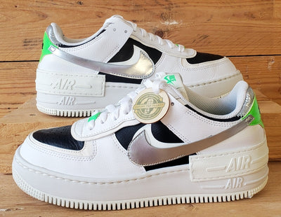 Nike Air Force 1 Shadow Leather Trainers UK5.5/US8/EU39 DN8006-100 White/Black