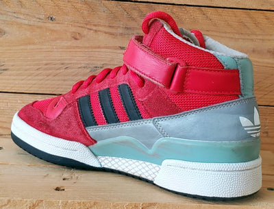 Adidas Forum Mid Suede/Textile Trainers UK6/US6.5/EU39 B35280 Red/White
