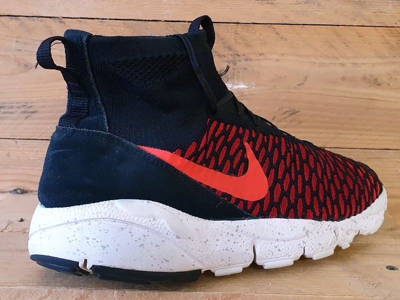 Nike Air Footscape Magista Flyknit Trainers UK10/US11/E45  816560-002 Black/Red