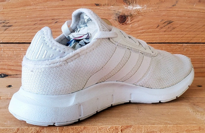 Adidas Swift Run Low Textile Trainers UK3.5/US4/EU36 FY2149 Triple White