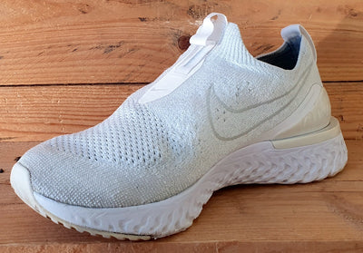 Nike Epic Phantom React Flyknit Trainers UK7/US9.5/EU41 BV0415-100 White