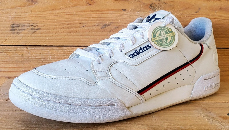 Adidas Continental 80 Vegan Low Leather Trainers UK9/US9.5/EU43 FX2336 White