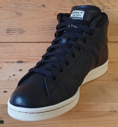 Adidas Originals Stan Smith Mid Leather Trainers UK8/US8.5/E42 S77452 Core Black