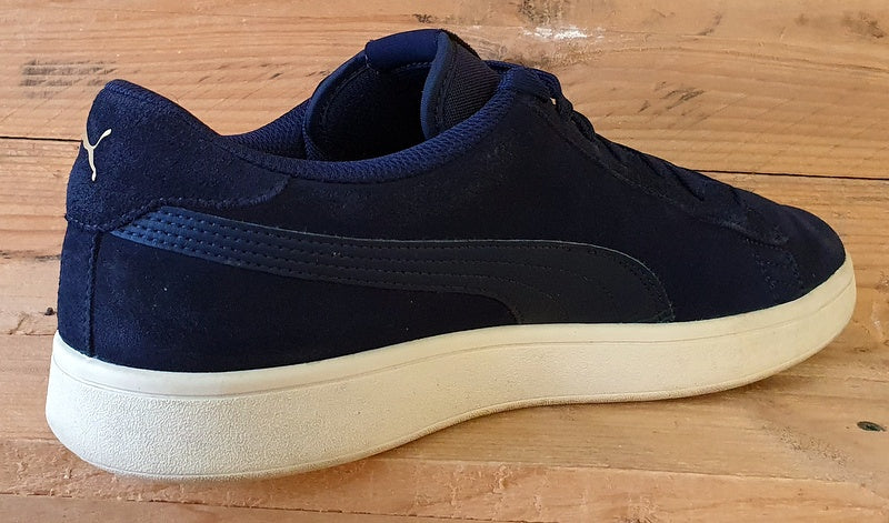 Puma Smash V2 Low Suede Trainers UK10/US11/EU44.5 364989-24 Navy/Cream