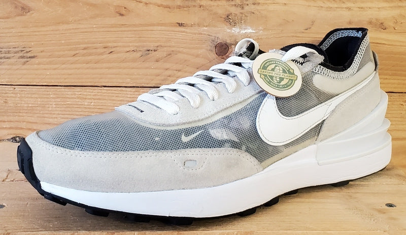 Nike Waffle One Low Textile/Suede Trainers UK10/US11/E45 DA7995-100 Summit White