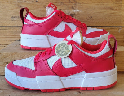 Nike Dunk Disrupt Textile/Leather Trainers UK5/US7.5/EU38.5 CK6654-601 White/Red