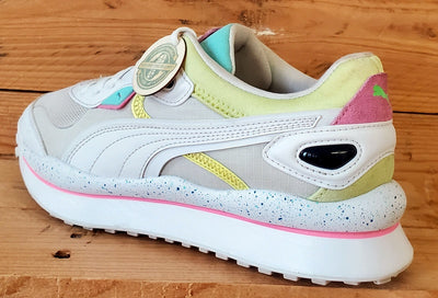 Puma Rider Low Textile/Leather Trainers UK5.5/US6.5C/EU38.5 382539-01 White