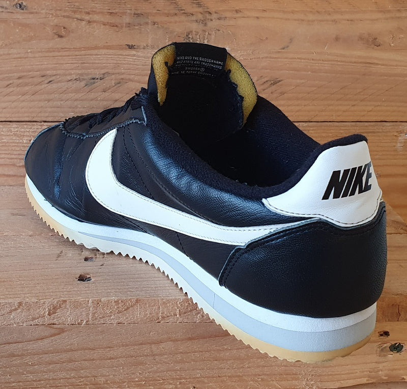 Nike Cortez Premium Low Leather Trainers UK10.5/US11.5/EU45.5 807480-010 Black