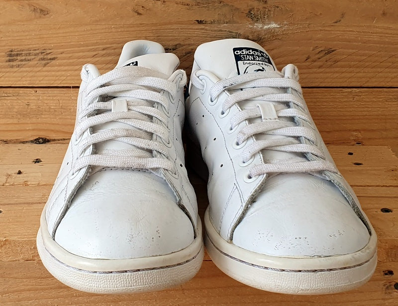 Mens white & navy stan smith trainers best sale