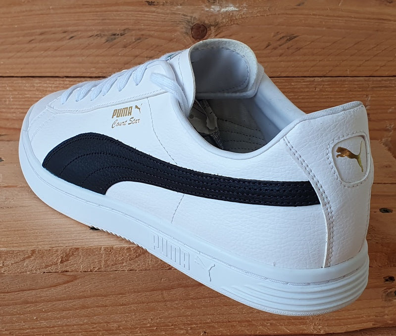 Puma Court Star Low Leather Trainers UK10/US11/EU44.5 387798-01 White/Black