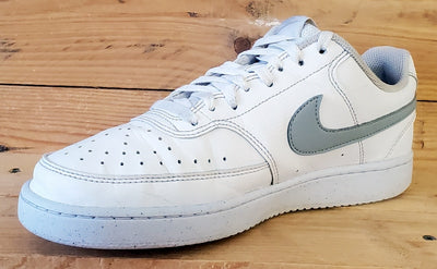 Nike Court Vision Low Leather Trainers UK7/US8/EU41 DH2987-112 White/Grey