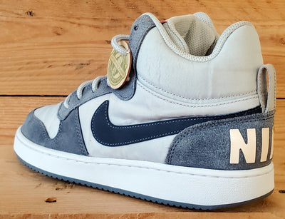 Nike Court Borough Premium Mid Trainers UK6/US8.5/EU40 844907-005 Pure Platinum