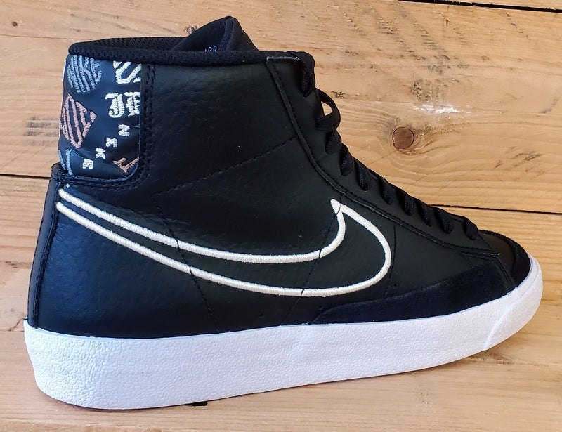 Nike Blazer 77 Playful Fonts Leather Trainers UK5.5/US6Y/EU38.5 DJ0265-001 Black