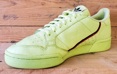 Adidas Continental 80 Leather Trainers UK11/US11.5/E46 B41675 Semi Frozen Yellow