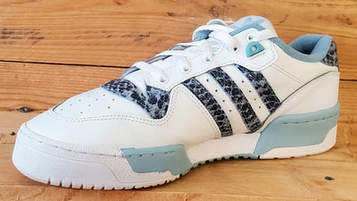 Adidas Rivalry Low Leather Trainers UK10/US10.5/EU44.5 EG7636 White/Ash Grey