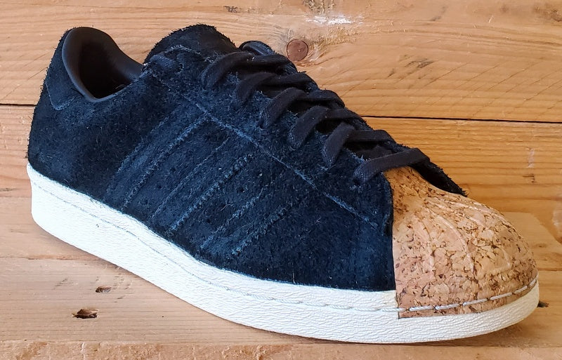 Adidas Superstar 80s Cork Low Suede Trainers UK6/US7.5/EU39 BY2963 Black