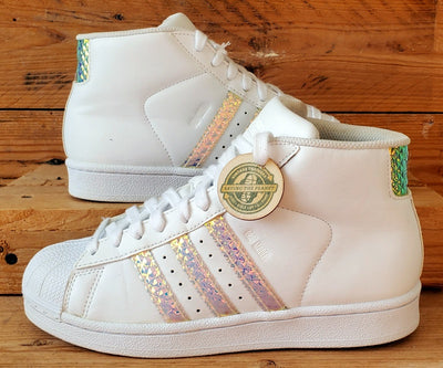 Adidas Pro Model Superstar Leather Trainers UK4.5/US5/EU37 CG3595 White