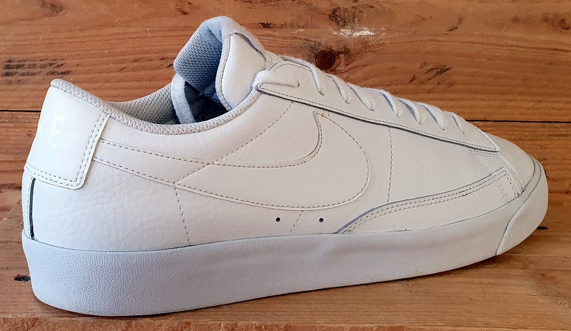 Nike Blazer Low LE Leather Trainers UK10/US11/E45 AQ3597-100 Triple White