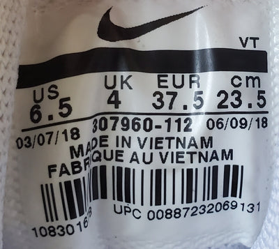 Nike Air Max 95 Juventus Leather Trainers UK4/US6.5/E37.5 307960-112 Black/White