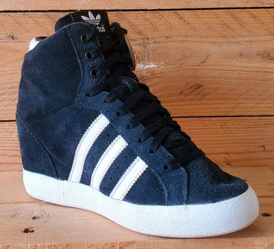 Adidas Basket Profi Up Mid Suede Trainers UK4/US5.5/EU36.5 G95650 Black