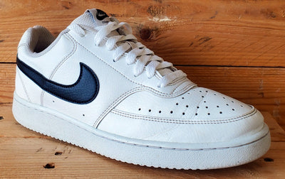 Nike Court Vision Low Leather Trainers UK7/US8/EU41 DH2987-101 White/Black