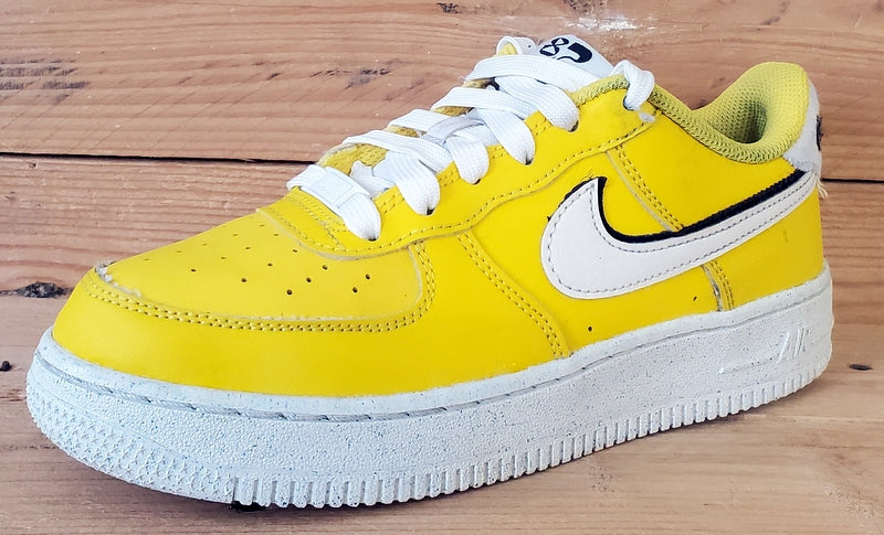 Nike Air Force 1 Low Leather Trainers UK4/US4.5Y/EU36.5 DQ0359-700 Tour Yellow