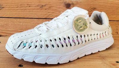 Nike Mayfly Woven Low Suede Trainers UK4.5/US7/EU38 833802-101 Sail/Orchid Mist