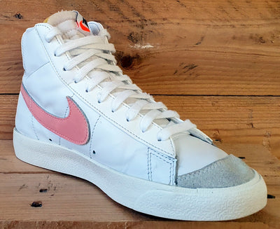 Nike Blazer 77 Mid Leather Trainers UK5/US7.5/E38.5 CZ1055-110 White Atomic Pink